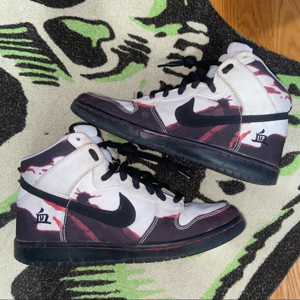 Nike Sb Dunk High White Melvins size 10